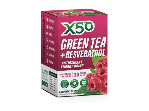 X50 Green Tea + Resveratrol Energy Drink