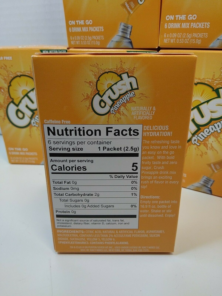 Crush On The Go Powder Drink Packets