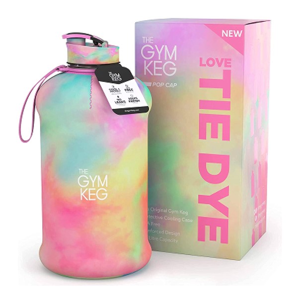 The GYM KEG Water Bottler (Love Tie Dye)