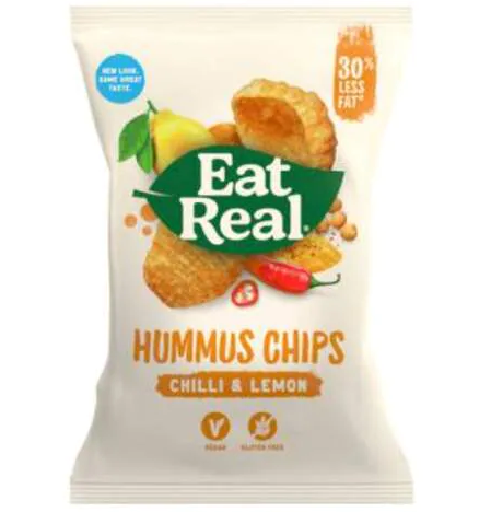 Eat Real Hummus Chips (Chilli & Lemon)