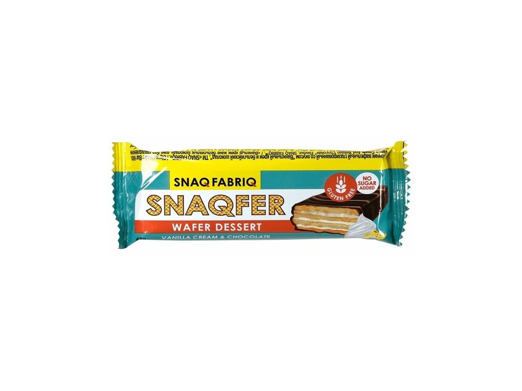 Snaq Fabriq Snaqfer Wafer Dessert (Vanilla Cream & Chocolate, 1 Piece)