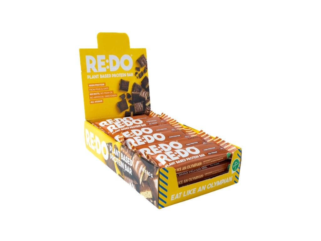 REDO Plant Based Protein Bar (Chocolate, Box of 18)