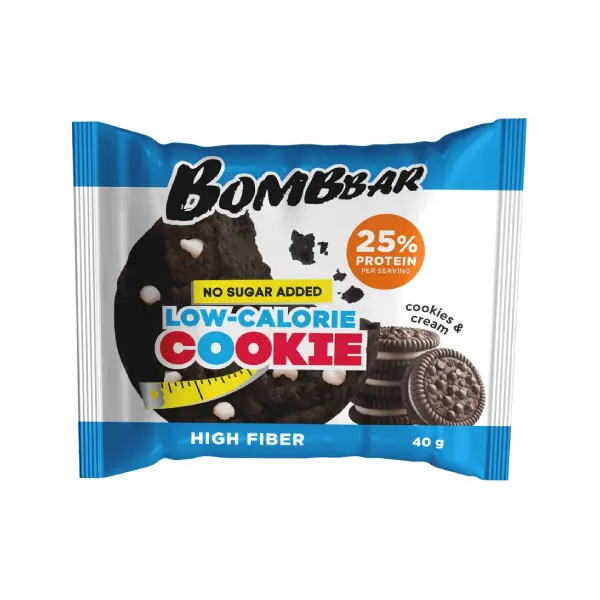 Bombbar Low Calorie Protein Cookies (Cookies & Cream, 1 Piece)