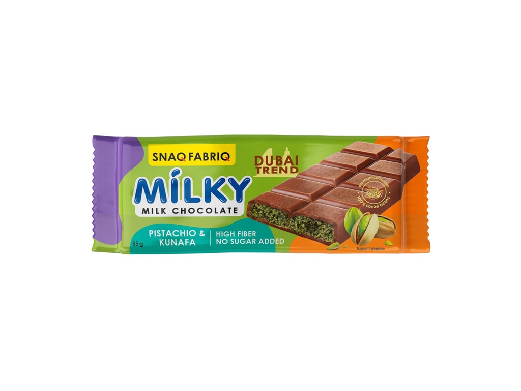 Snaq Fabriq Milky Pistachio & Kunafa 55g (1 Piece)