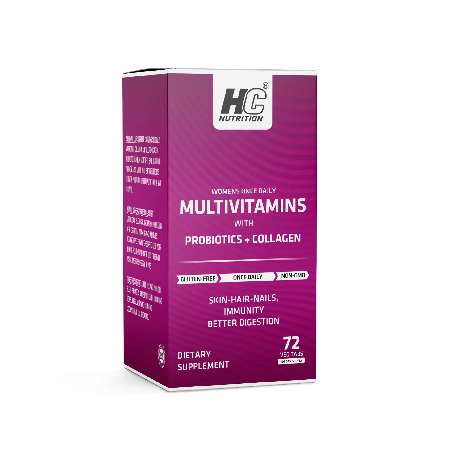 HC Nutrition Women's Once Daily Multivitamin+ Probiotics+ Collagen