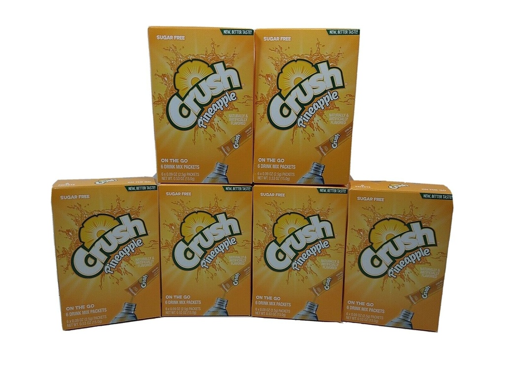 Crush On The Go Powder Drink Packets (Pineapple)